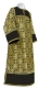 Clergy stikharion - rayon brocade S3 (black-gold)