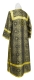 Clergy sticharion - Shouya rayon brocade S3 (black-gold), back, Economy design