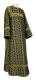 Clergy sticharion - Cornflowers rayon brocade S3 (black-gold), Standard design