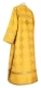 Clergy sticharion - Kostroma rayon brocade S3 (yellow-gold) (back), Standard design