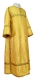 Clergy sticharion - Simbirsk rayon brocade S3 (yellow-gold), Economy design