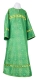 Clergy sticharion - Shouya rayon brocade S3 (green-gold), Standard design