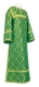 Clergy sticharion - Nicholaev rayon brocade S3 (green-gold), Premium design