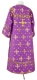 Clergy sticharion - Belozersk rayon brocade S3 (violet-gold) back, Standard design