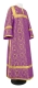 Clergy sticharion - Vasilia rayon brocade S3 (violet-gold), Standard design