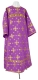 Clergy sticharion - Belozersk rayon brocade S3 (violet-gold), Standard design