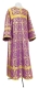 Clergy sticharion - Zlatoust rayon brocade S3 (violet-gold), Economy design