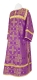 Clergy sticharion - Iveron rayon brocade S3 (violet-gold), Standard design