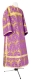 Clergy sticharion - Vinograd rayon brocade S3 (violet-gold), Economy design