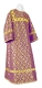 Clergy sticharion - Solovki rayon brocade S3 (violet-gold), Standard design