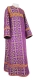 Clergy sticharion - Cornflowers rayon brocade S3 (violet-gold), Standard design