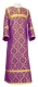 Clergy stikharion - Nicholaev rayon brocade S3 (violet-gold), Economy design