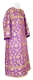Clergy sticharion - Loza rayon brocade S3 (violet-gold), Standard design