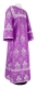 Clergy sticharion - Vine Switch rayon brocade S3 (violet-silver), Standard design