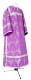 Clergy sticharion - Vinograd rayon brocade S3 (violet-silver), Economy design