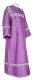 Clergy sticharion - Catherine rayon brocade S3 (violet-silver), Standard design