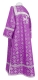 Clergy sticharion - Lavra rayon brocade S3 (violet-silver) (back), Standard design