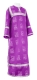 Clergy sticharion - Abakan rayon brocade S3 (violet-silver), Economy design