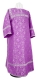 Clergy sticharion - Alpha&Omega rayon brocade S3 (violet-silver), Standard design