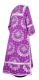 Clergy sticharion - Nativity Star rayon brocade S3 (violet-silver) back, Premium design