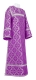 Clergy sticharion - Nicholaev rayon brocade S3 (violet-silver), Premium design