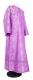 Clergy sticharion - Shouya rayon brocade S3 (violet-silver), Standard design