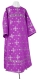 Clergy sticharion - Belozersk rayon brocade S3 (violet-silver), Standard design