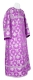 Clergy sticharion - Loza rayon brocade S3 (violet-silver), Standard design