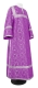 Clergy sticharion - Vasilia rayon brocade S3 (violet-silver), Standard design