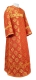 Clergy sticharion - Myra Lycea rayon brocade S3 (red-gold), Standard design