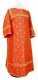 Clergy sticharion - Alpha&Omega rayon brocade S3 (red-gold), Standard design