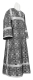 Clergy stikharion - Nicea rayon brocade S3 (black-silver), Economy design