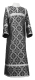 Clergy stikharion - Nicholaev rayon brocade S3 (black-silver), Economy design