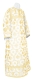 Clergy sticharion - Loza rayon brocade S3 (white-gold), Standard design