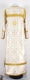 Clergy sticharion - Nicea rayon brocade S3 (white-gold) (back), Standard design