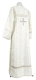Clergy sticharion - Venets rayon brocade S3 (white-silver) (back), Standard design