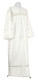 Clergy sticharion - Venets rayon brocade S3 (white-silver), Standard design