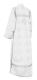 Clergy sticharion - Abakan rayon brocade S3 (white-silver) back, Economy design
