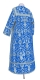 Clergy sticharion - Prestol rayon brocade S4 (blue-silver), Standard design