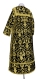 Clergy sticharion - Prestol rayon brocade S4 (black-gold), Standard design