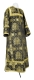 Clergy sticharion - Donetsk rayon brocade S4 (black-gold), Standard design