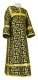 Clergy sticharion - Cappadocia rayon brocade S4 (black-gold), Economy design