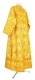 Clergy sticharion - Podolsk rayon brocade S4 (yellow-gold) (back), Standard design