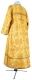 Clergy sticharion - Carpathian rayon brocade S4 (yellow-gold) (back), Standard cross design