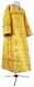 Clergy sticharion - Carpathian rayon brocade S4 (yellow-gold), Standard cross design