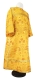Clergy sticharion - Febroniya rayon brocade S4 (yellow-gold), Standard design