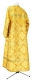 Clergy sticharion - Pskov rayon brocade S4 (yellow-gold) back, Economy cross design