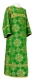Clergy sticharion - Phebroniya rayon brocade S4 (green-gold), Standard cross design