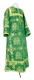 Clergy sticharion - Donetsk rayon brocade S4 (green-gold), Standard design