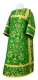 Clergy sticharion - Phebroniya rayon brocade S4 (green-gold), Economy cross design
